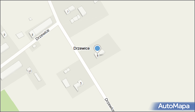 Drzewice, Drzewice, 6, mapa Drzewice