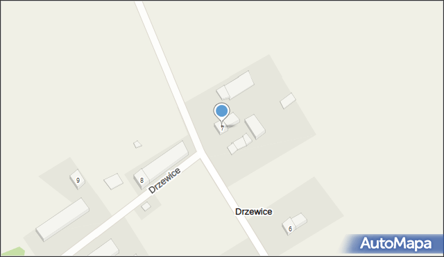 Drzewice, Drzewice, 7, mapa Drzewice