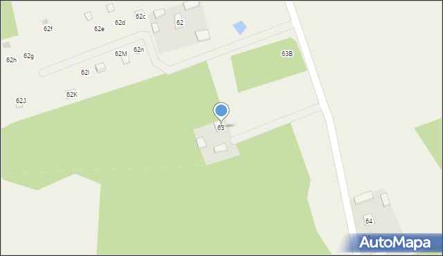 Drzewociny, Drzewociny, 63, mapa Drzewociny