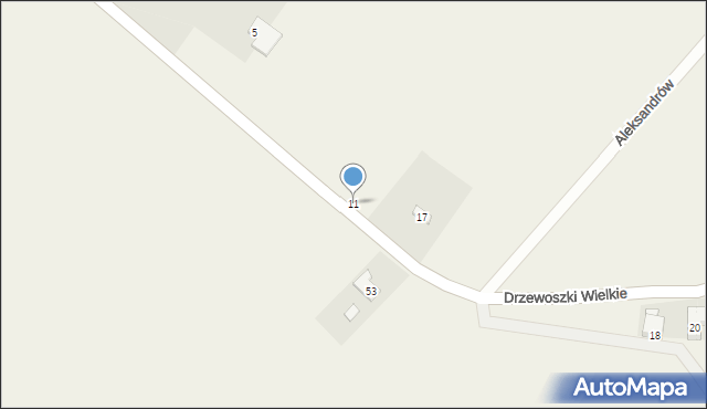Drzewoszki Małe, Drzewoszki Małe, 11, mapa Drzewoszki Małe