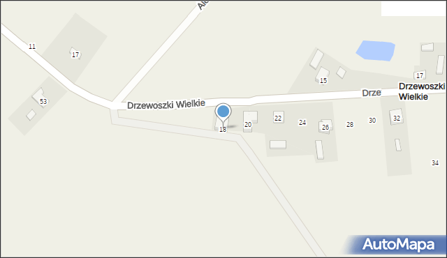 Drzewoszki Wielkie, Drzewoszki Wielkie, 18, mapa Drzewoszki Wielkie