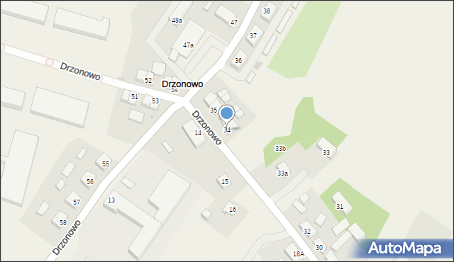 Drzonowo, Drzonowo, 34, mapa Drzonowo