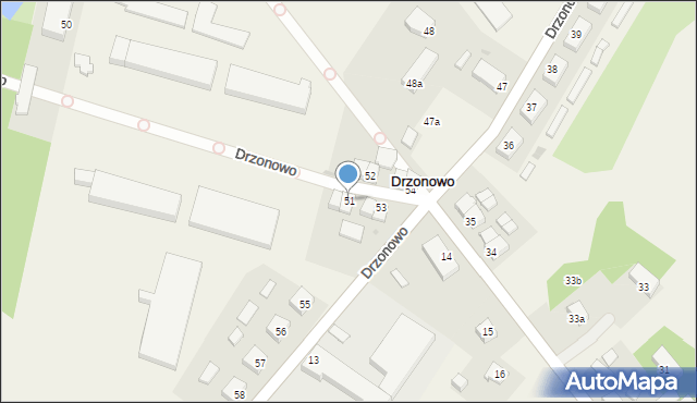 Drzonowo, Drzonowo, 51, mapa Drzonowo