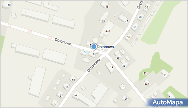 Drzonowo, Drzonowo, 53, mapa Drzonowo