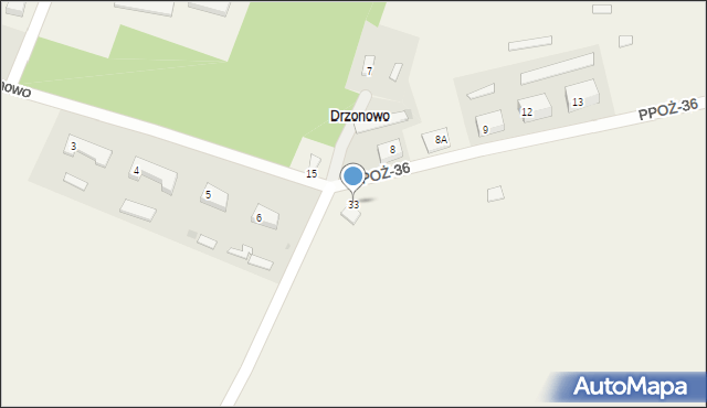 Drzonowo, Drzonowo, 33, mapa Drzonowo