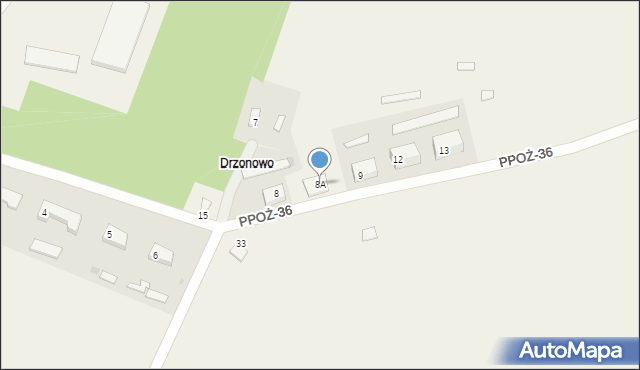 Drzonowo, Drzonowo, 8A, mapa Drzonowo