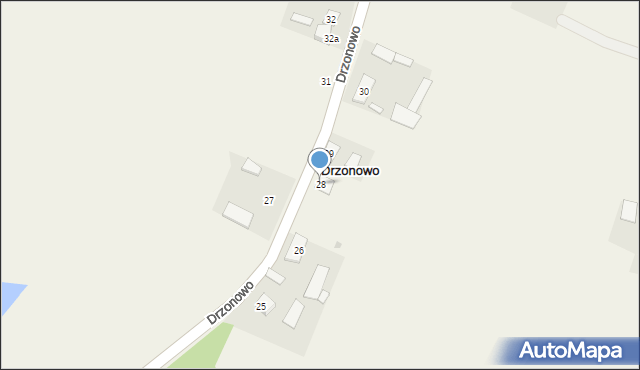 Drzonowo, Drzonowo, 28, mapa Drzonowo