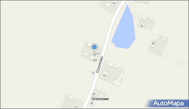 Drzonowo, Drzonowo, 32, mapa Drzonowo