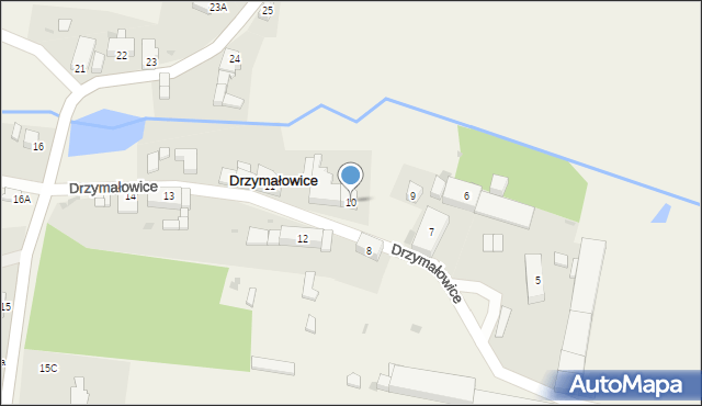 Drzymałowice, Drzymałowice, 10, mapa Drzymałowice