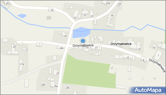 Drzymałowice, Drzymałowice, 14a, mapa Drzymałowice