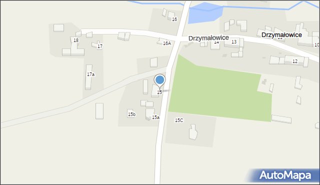 Drzymałowice, Drzymałowice, 15, mapa Drzymałowice