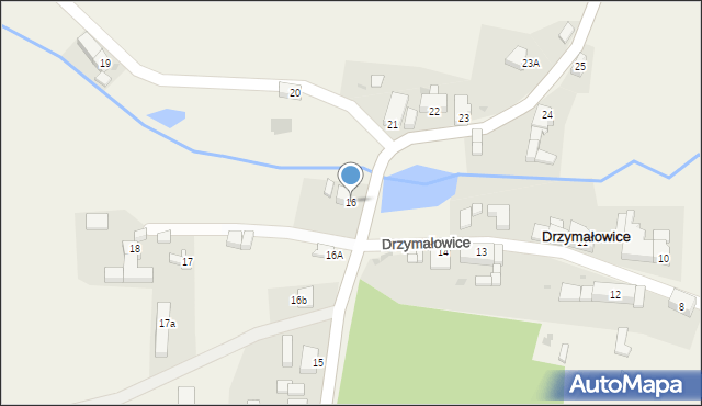 Drzymałowice, Drzymałowice, 16, mapa Drzymałowice