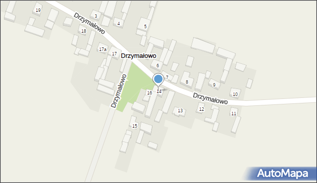 Drzymałowo, Drzymałowo, 14, mapa Drzymałowo