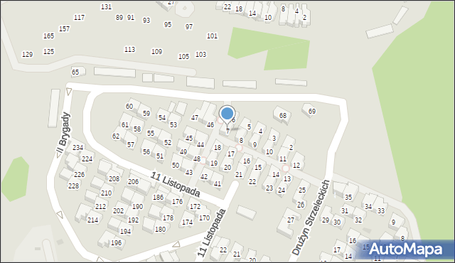 Gdańsk, Drużyn Strzeleckich, 7, mapa Gdańska