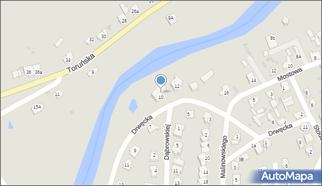 Golub-Dobrzyń, Drwęcka, 14, mapa Golub-Dobrzyń