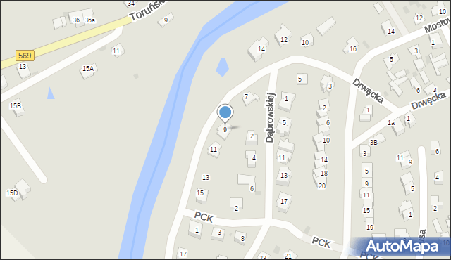 Golub-Dobrzyń, Drwęcka, 9, mapa Golub-Dobrzyń