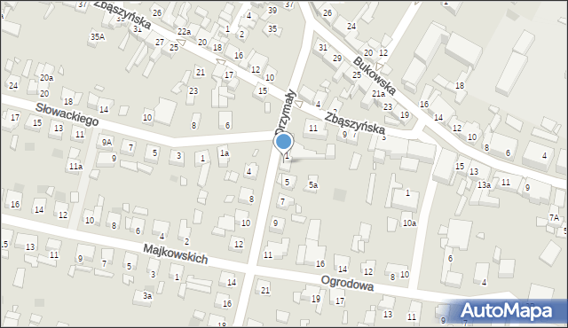 Grodzisk Wielkopolski, Drzymały, 3, mapa Grodzisk Wielkopolski