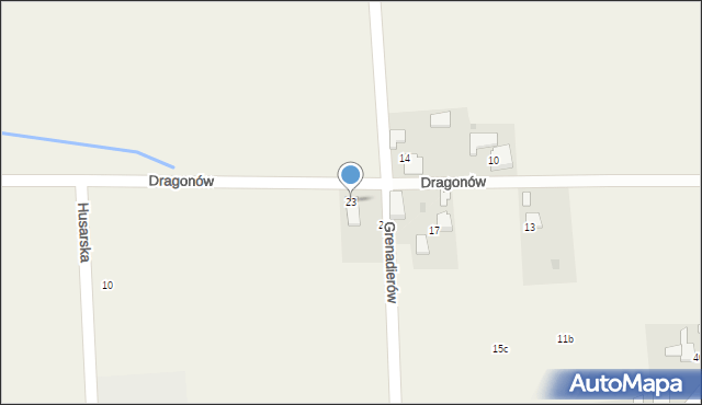 Gromiec, Dragonów, 23, mapa Gromiec