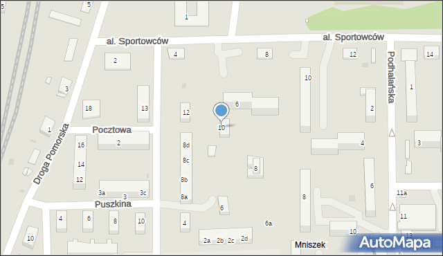 Grudziądz, Droga Mazurska, 10, mapa Grudziądza