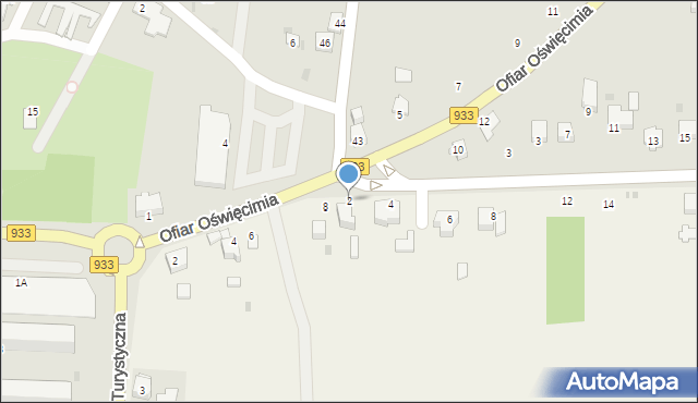 Jawiszowice, Drobniaka Franciszka, 2, mapa Jawiszowice