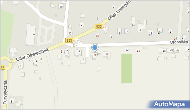 Jawiszowice, Drobniaka Franciszka, 6, mapa Jawiszowice