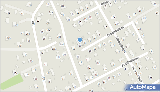 Jedlicze, Drozdowicza Michała, dr., 10, mapa Jedlicze