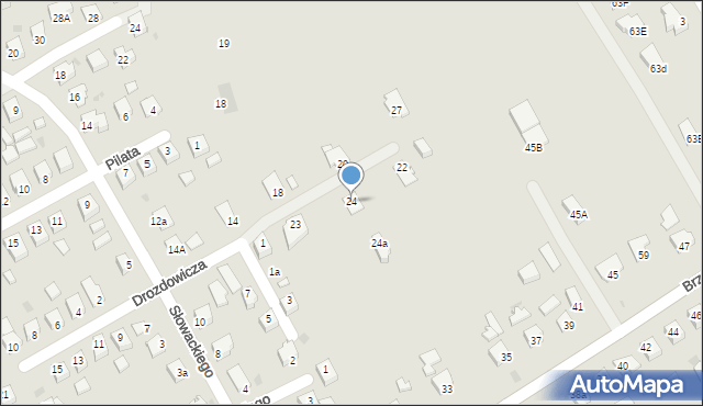 Jedlicze, Drozdowicza Michała, dr., 24, mapa Jedlicze