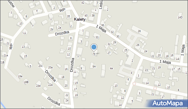 Kalety, Drozdka Mirosława, ks., 5, mapa Kalety