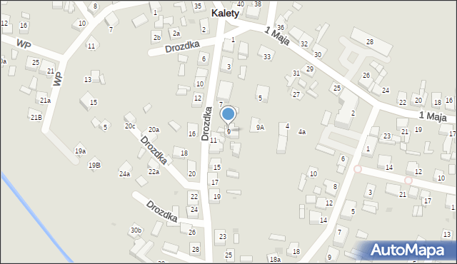 Kalety, Drozdka Mirosława, ks., 9, mapa Kalety