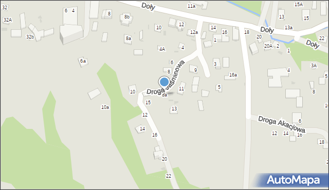 Kazimierz Dolny, Droga Jaśminowa, 8a, mapa Kazimierz Dolny