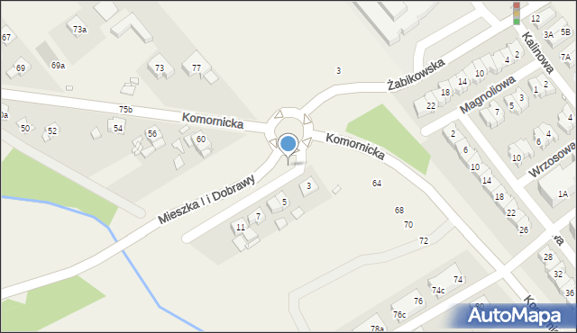 Komorniki, Drzymały, 2, mapa Komorniki