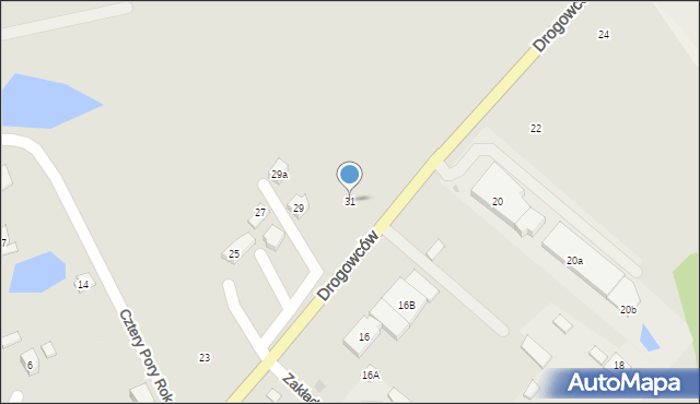 Kościerzyna, Drogowców, 31, mapa Kościerzyna