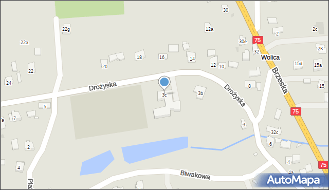 Kraków, Drożyska, 3c, mapa Krakowa