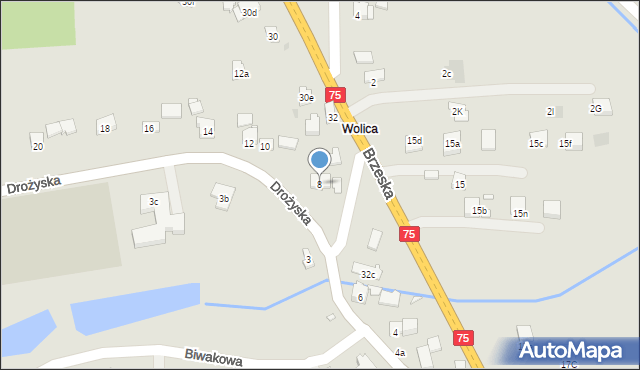 Kraków, Drożyska, 8, mapa Krakowa