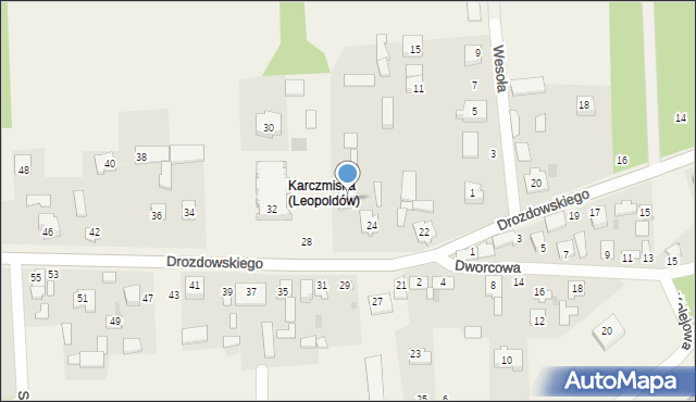 Leopoldów, Drozdowskiego, ks., 26, mapa Leopoldów