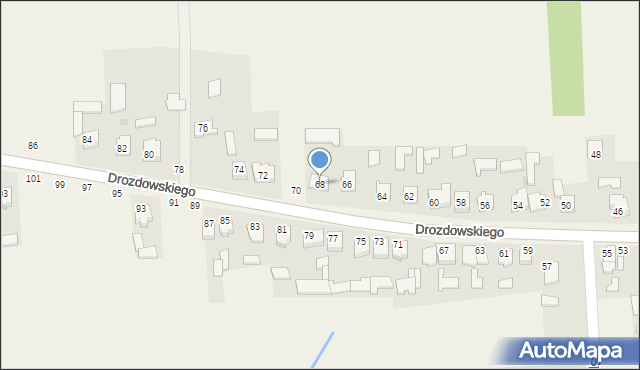 Leopoldów, Drozdowskiego, ks., 68, mapa Leopoldów