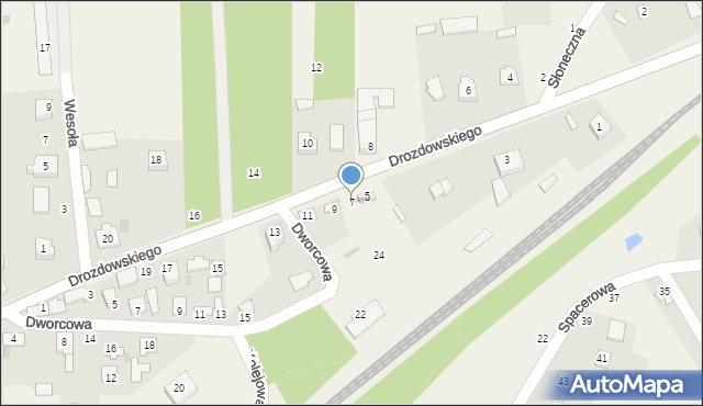 Leopoldów, Drozdowskiego, ks., 7, mapa Leopoldów