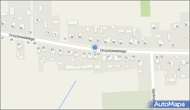 Leopoldów, Drozdowskiego, ks., 71, mapa Leopoldów