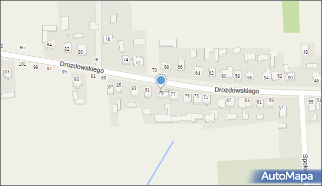 Leopoldów, Drozdowskiego, ks., 79, mapa Leopoldów