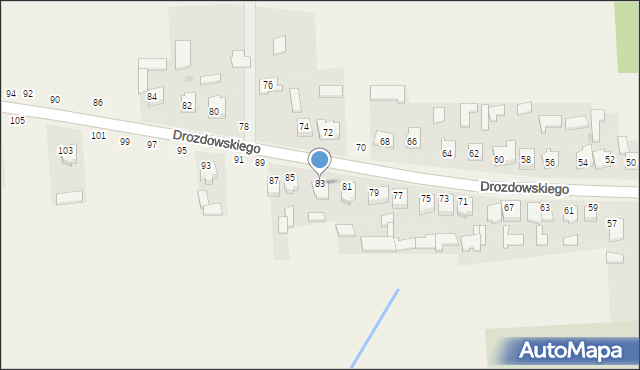 Leopoldów, Drozdowskiego, ks., 83, mapa Leopoldów