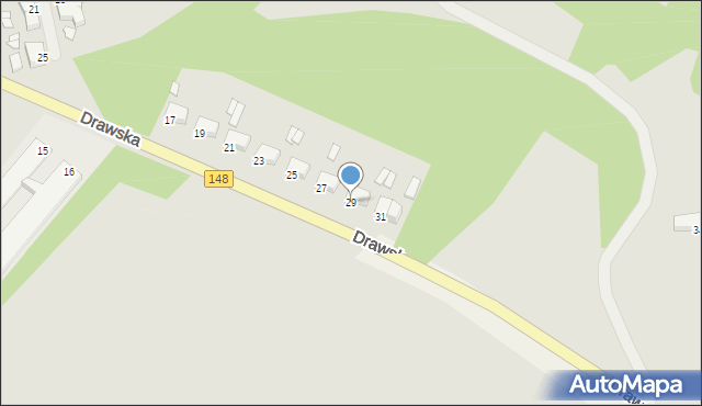 Łobez, Drawska, 29, mapa Łobez
