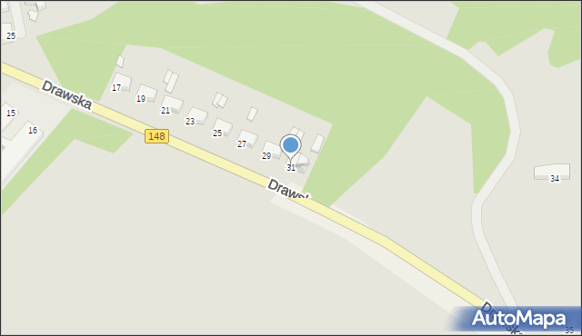 Łobez, Drawska, 31, mapa Łobez