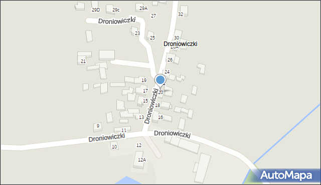 Lubliniec, Droniowiczki, 20, mapa Lubliniec
