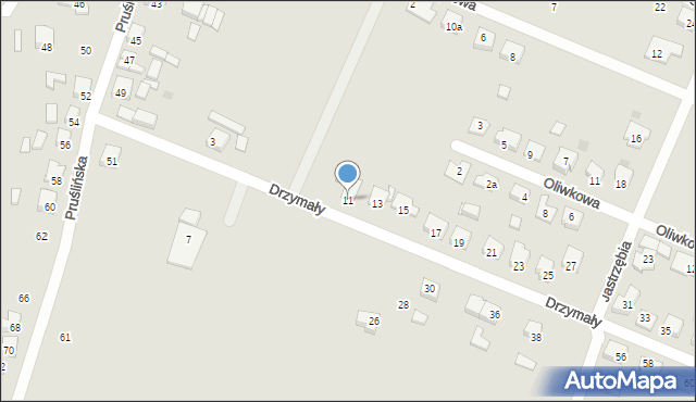 Ostrów Wielkopolski, Drzymały Michała, 11, mapa Ostrów Wielkopolski