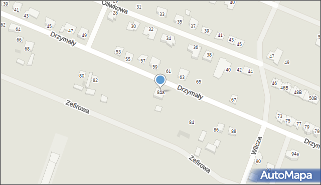 Ostrów Wielkopolski, Drzymały Michała, 84a, mapa Ostrów Wielkopolski