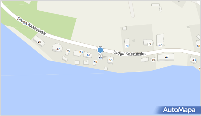 Ostrzyce, Droga Kaszubska, 57, mapa Ostrzyce