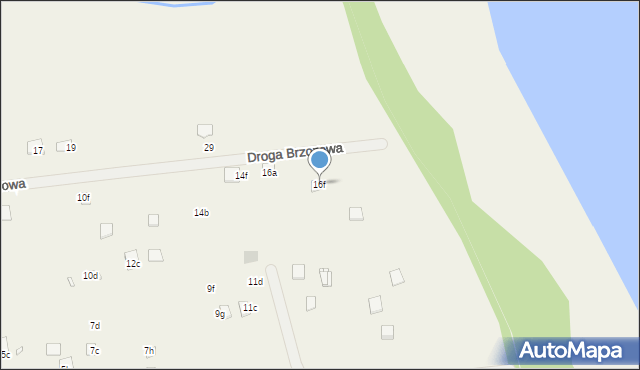 Oświno, Droga Brzozowa, 16f, mapa Oświno