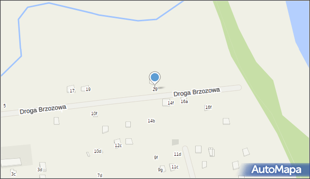 Oświno, Droga Brzozowa, 29, mapa Oświno