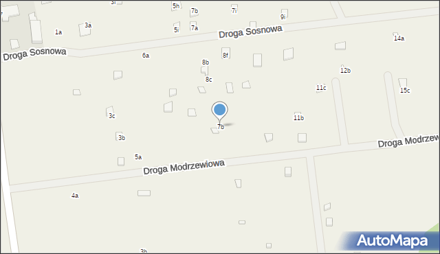 Oświno, Droga Modrzewiowa, 7b, mapa Oświno