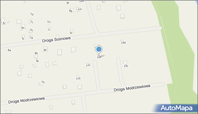 Oświno, Droga Sosnowa, 12b, mapa Oświno